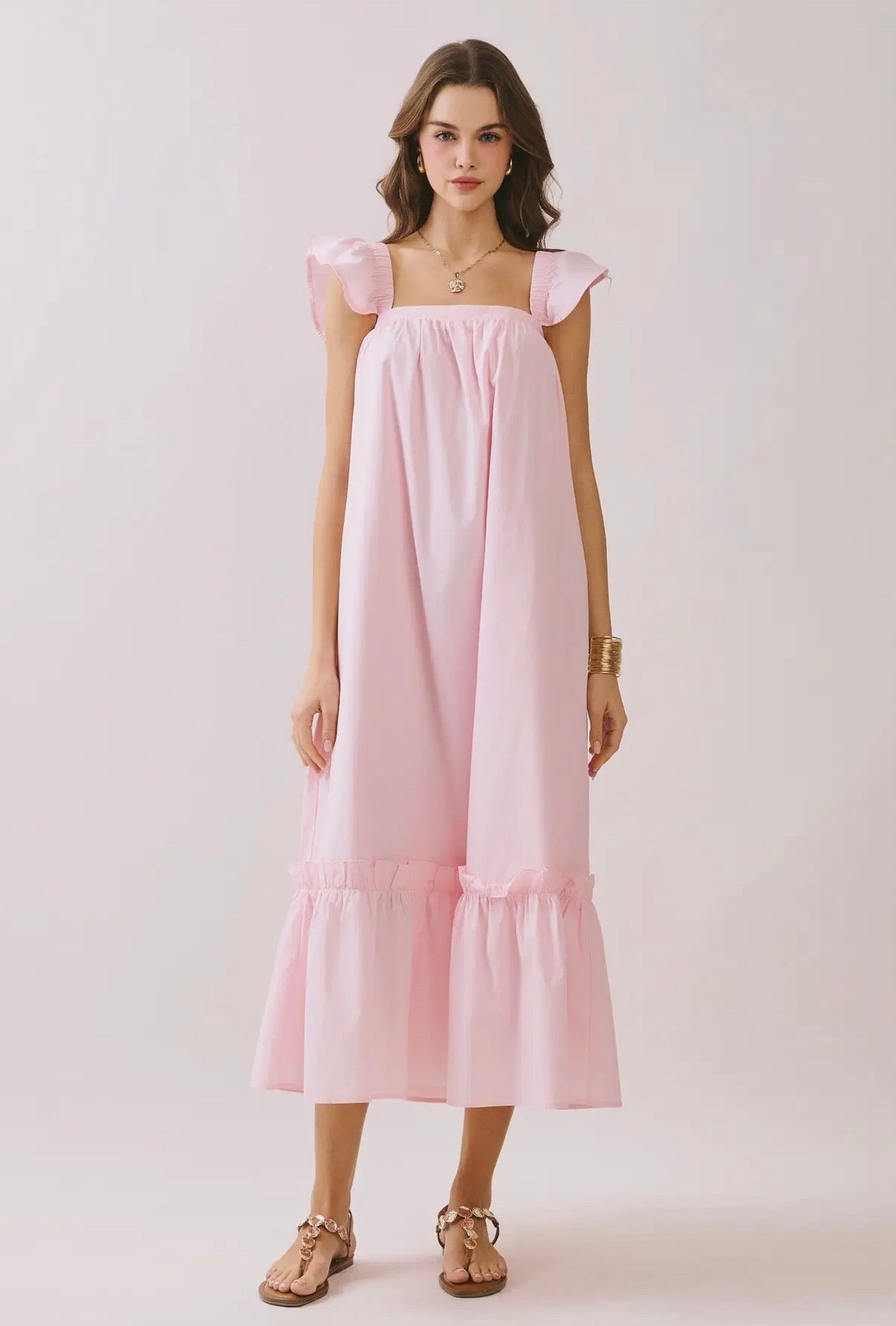 Blushing Belle Midi Dress