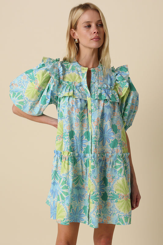Coastal Garden Mini Dress