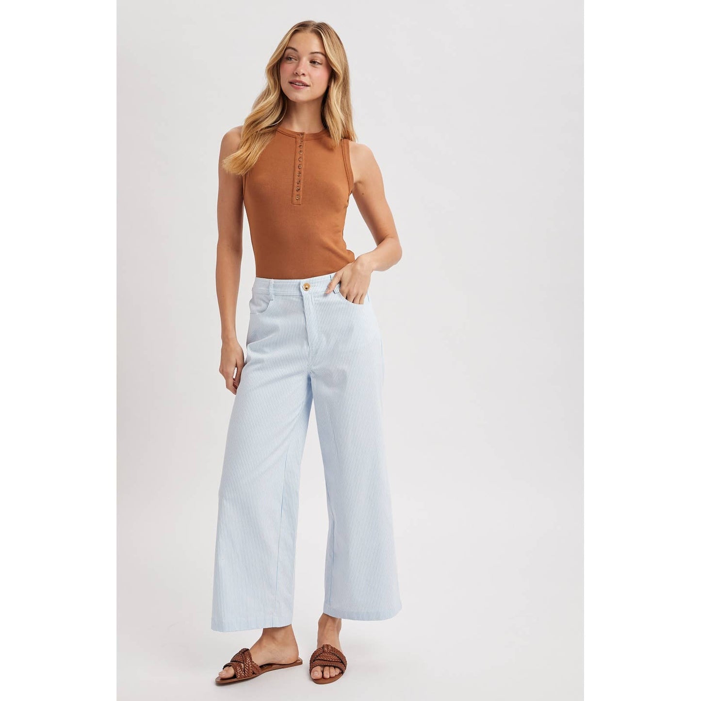 Seabreeze Stripe Wide Leg Pants