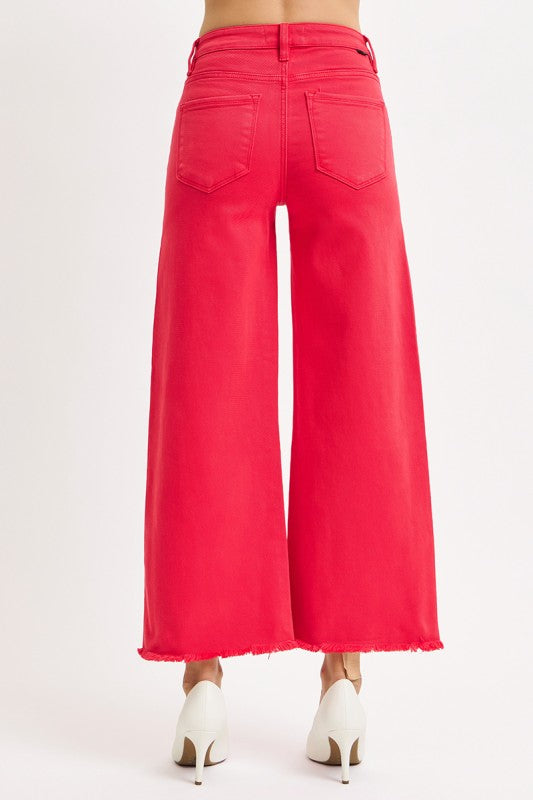 Risen - Scarlet Cropped Wide Jeans