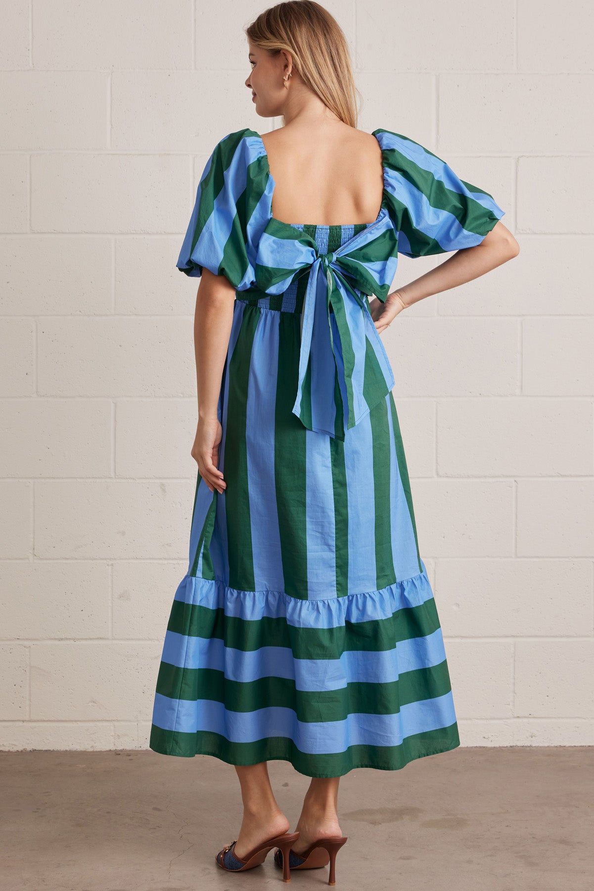 Stripe Society Midi Dress