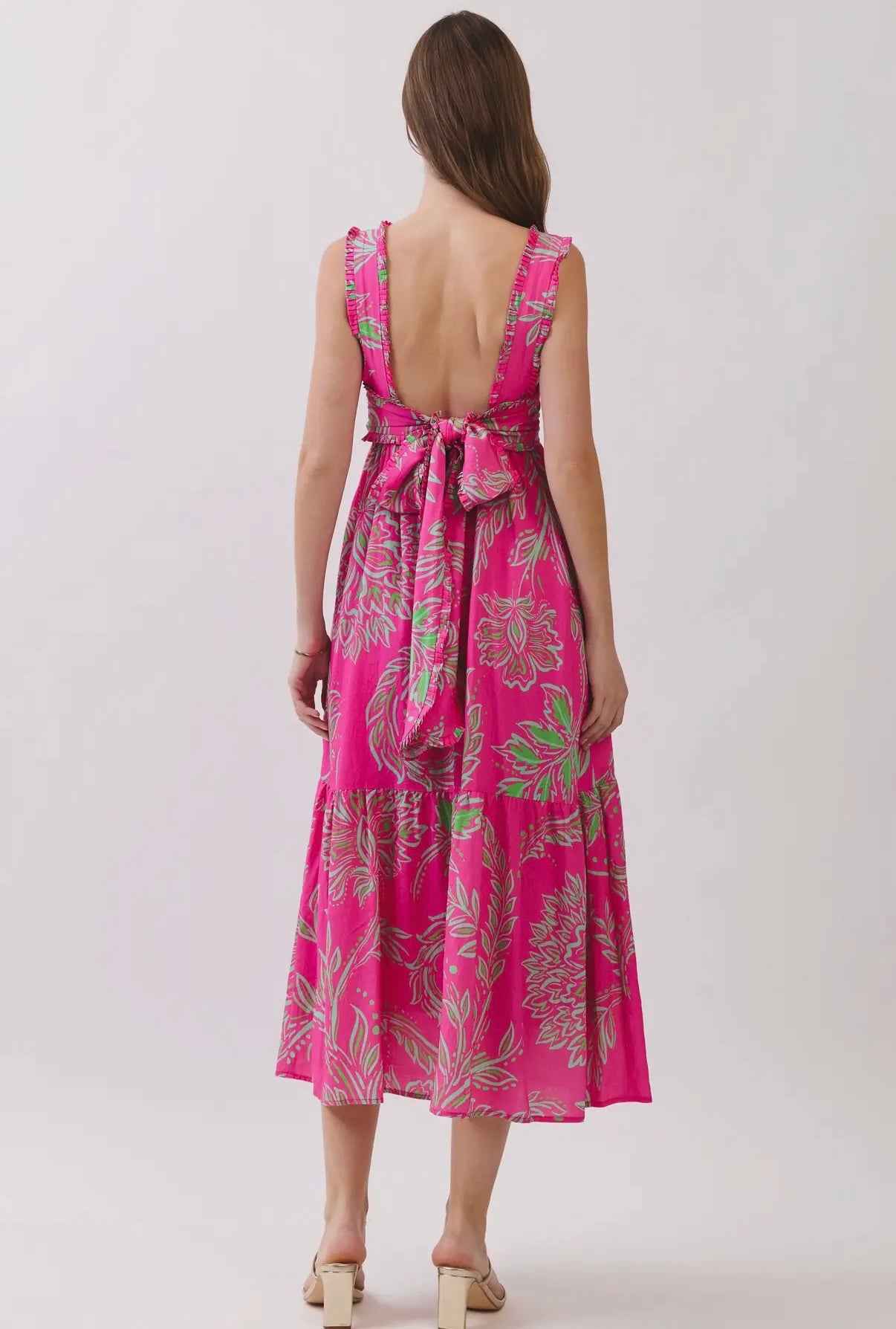 Pink Paradise Midi Dress