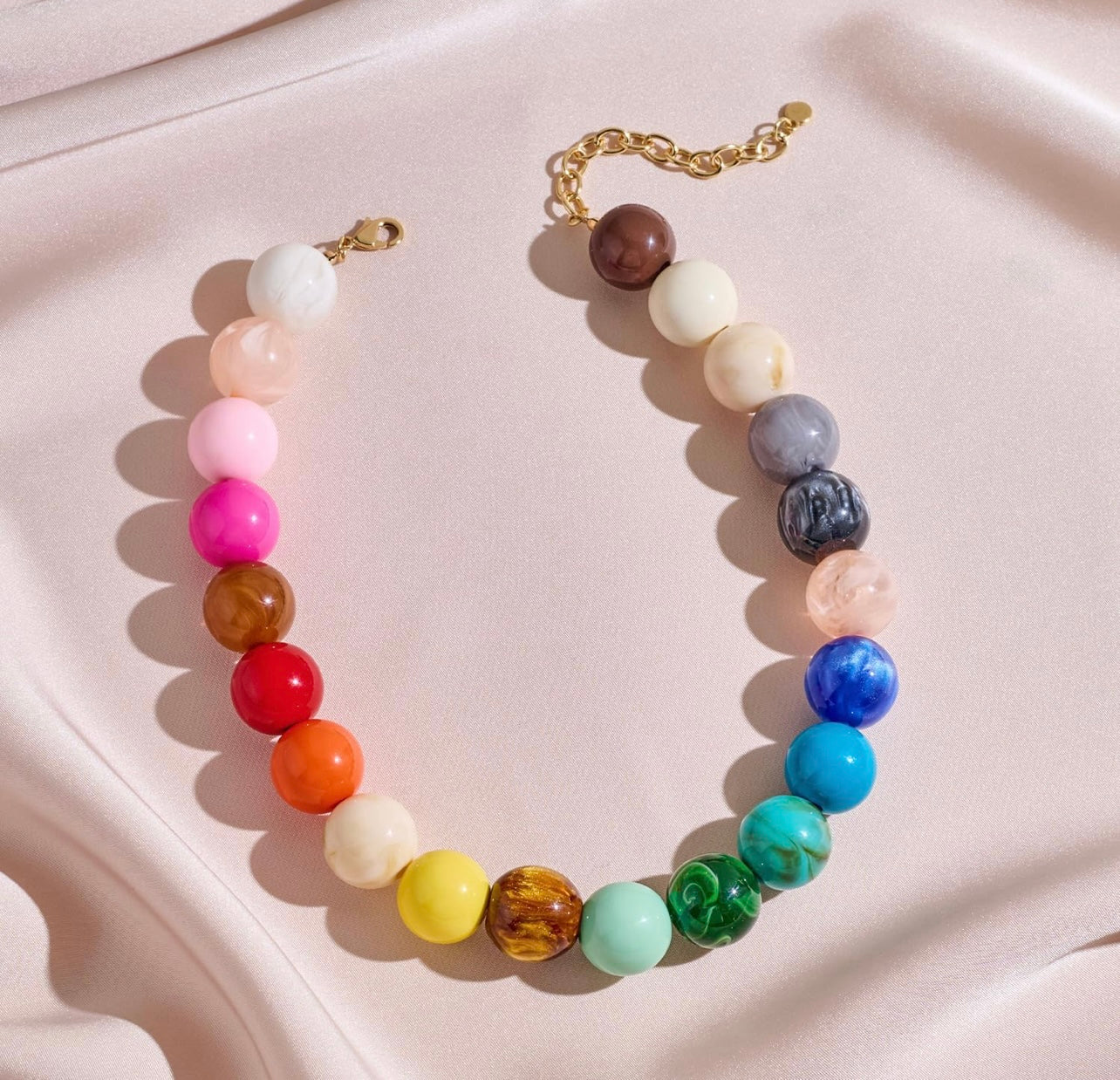Chunky Bead Necklace - Multicolor