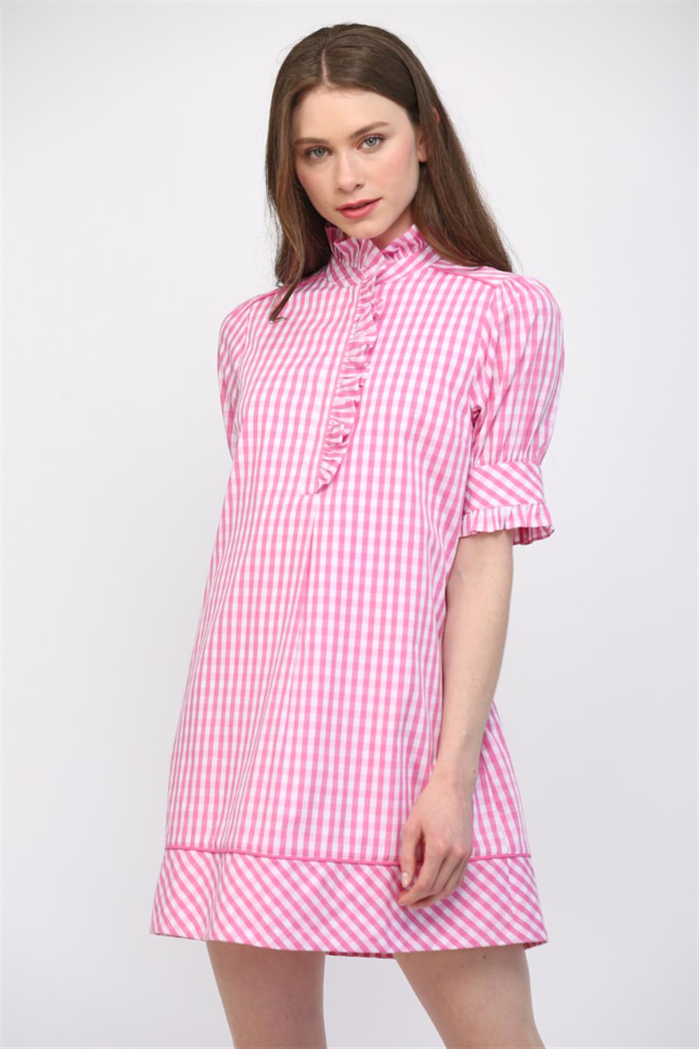 Pink Lemonade Gingham Mini