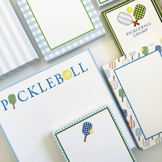Preppy Pickleball Notepad