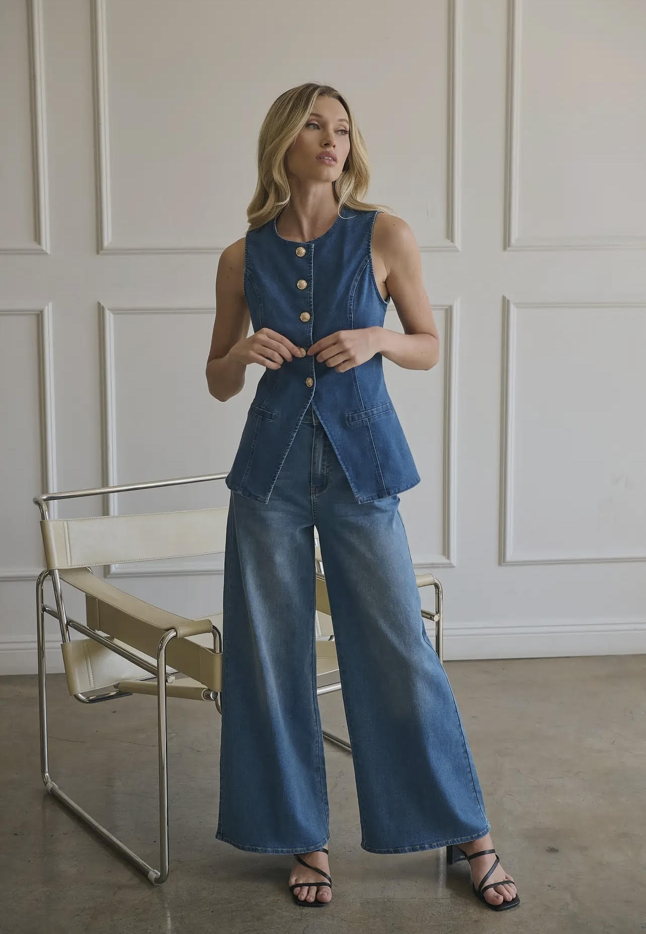 Blue Jean Baby Denim Vest