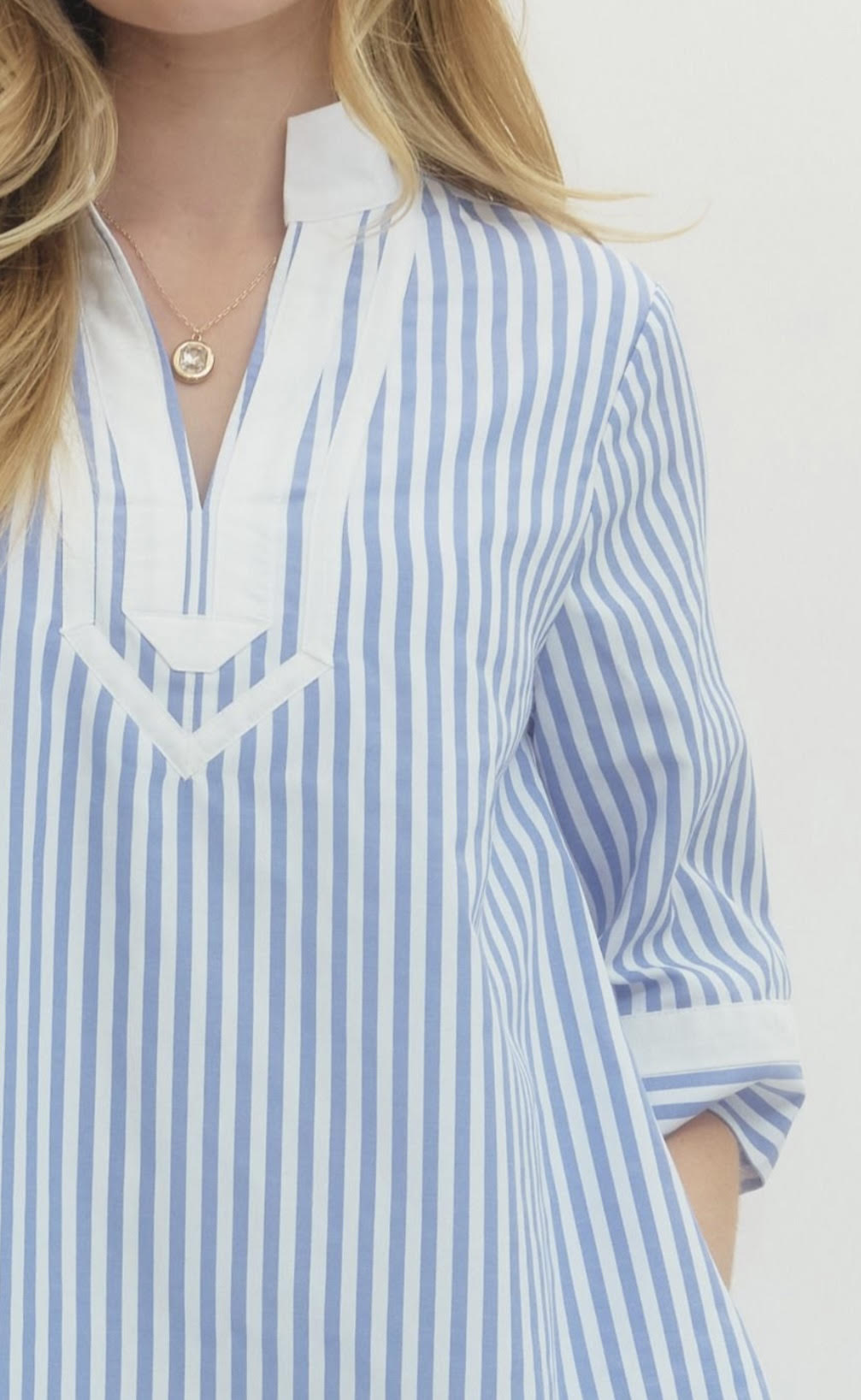 Striped Half Sleeve Mini