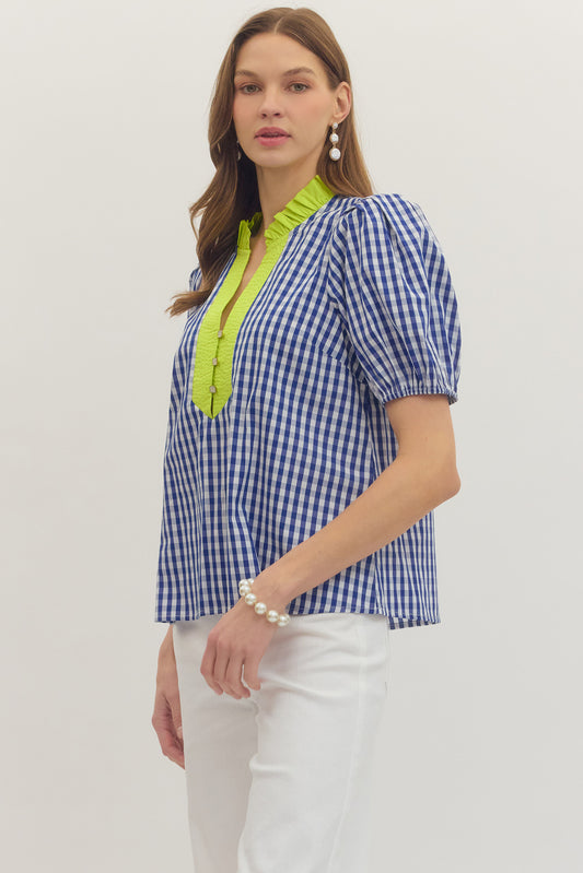 Anna Kathryn Gingham Top