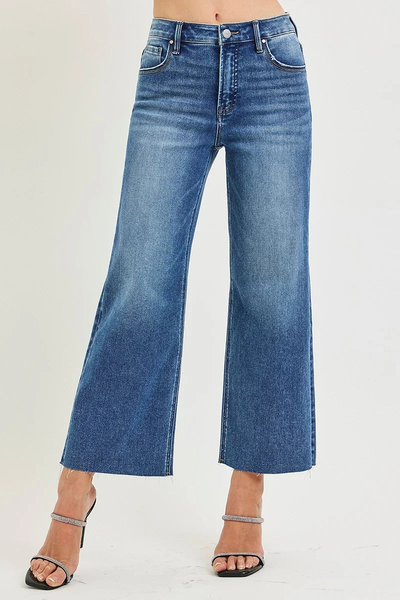 Risen Tristan High Rise Crop
Wide Jeans