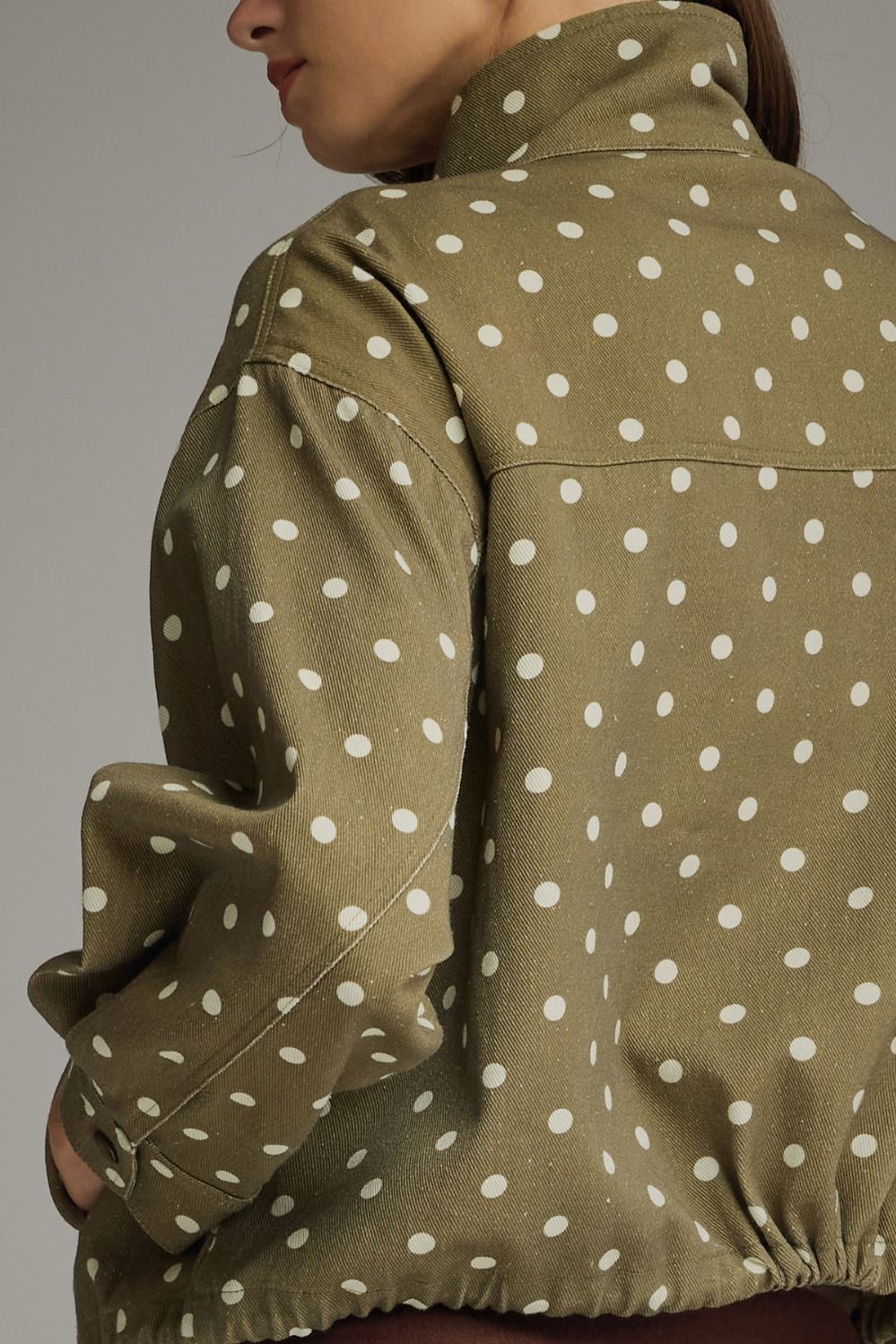 Olive Polka Dot Jacket