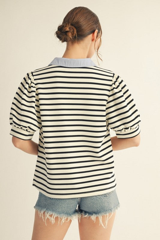 Seaside Social Stripe Top