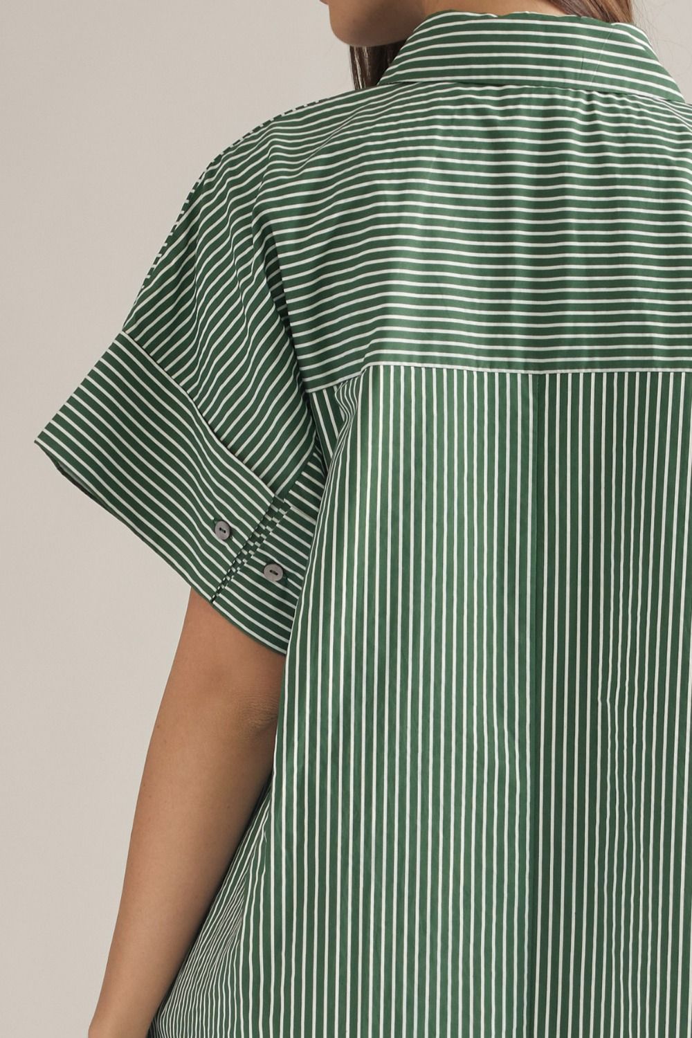 Timeless Striped Midi - Hunter Green