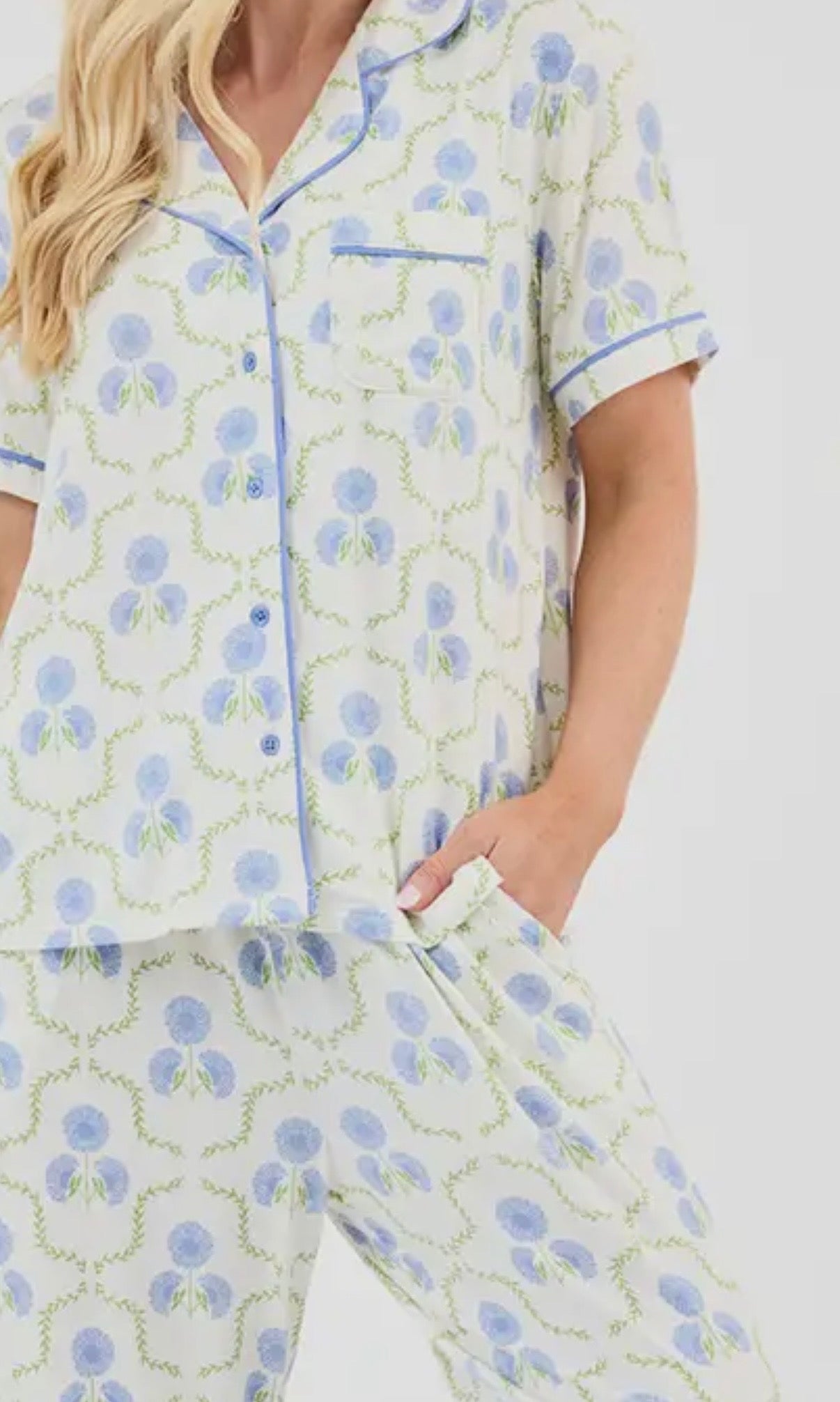 Sweetbriar Lattice Pajama Set
