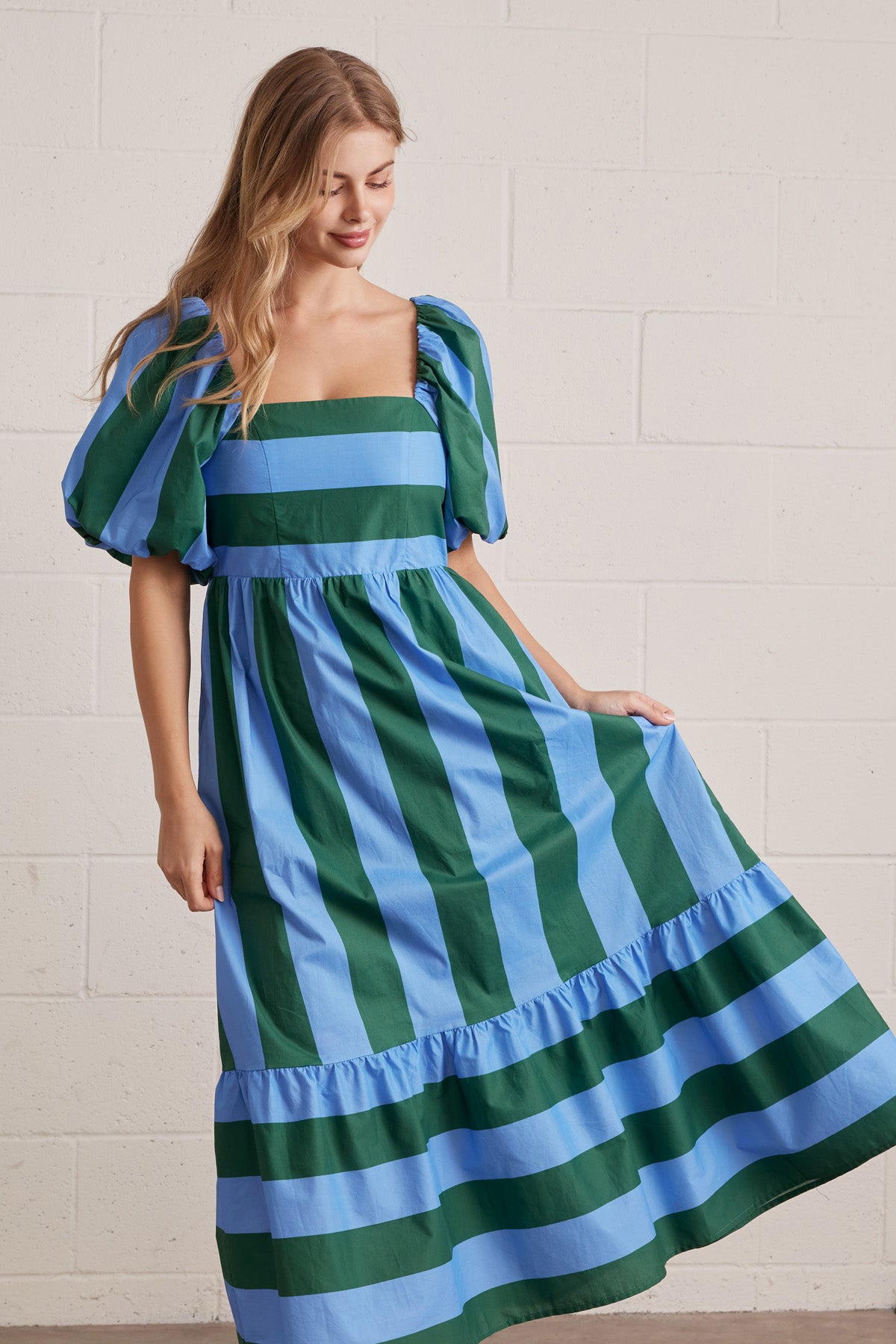 Stripe Society Midi Dress