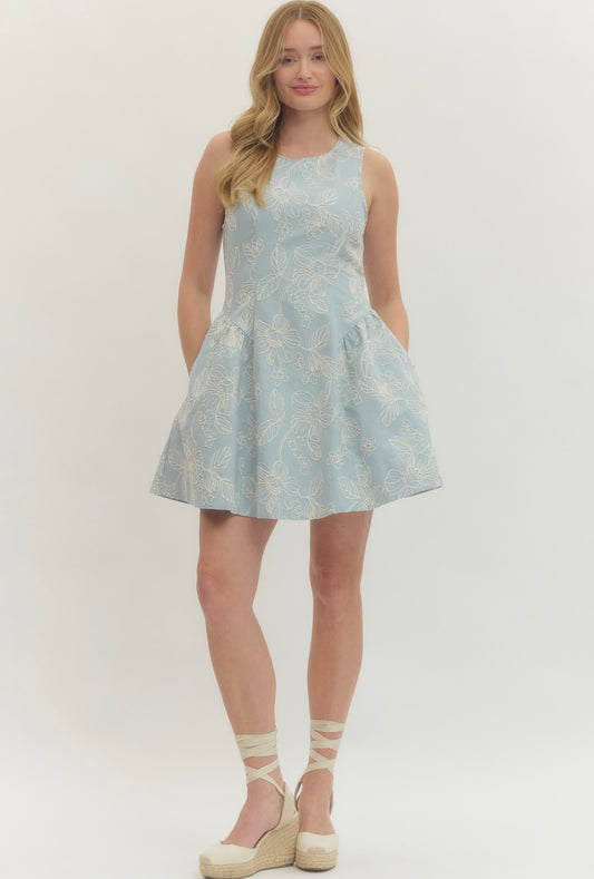 Miss Darcy Dress Light Blue