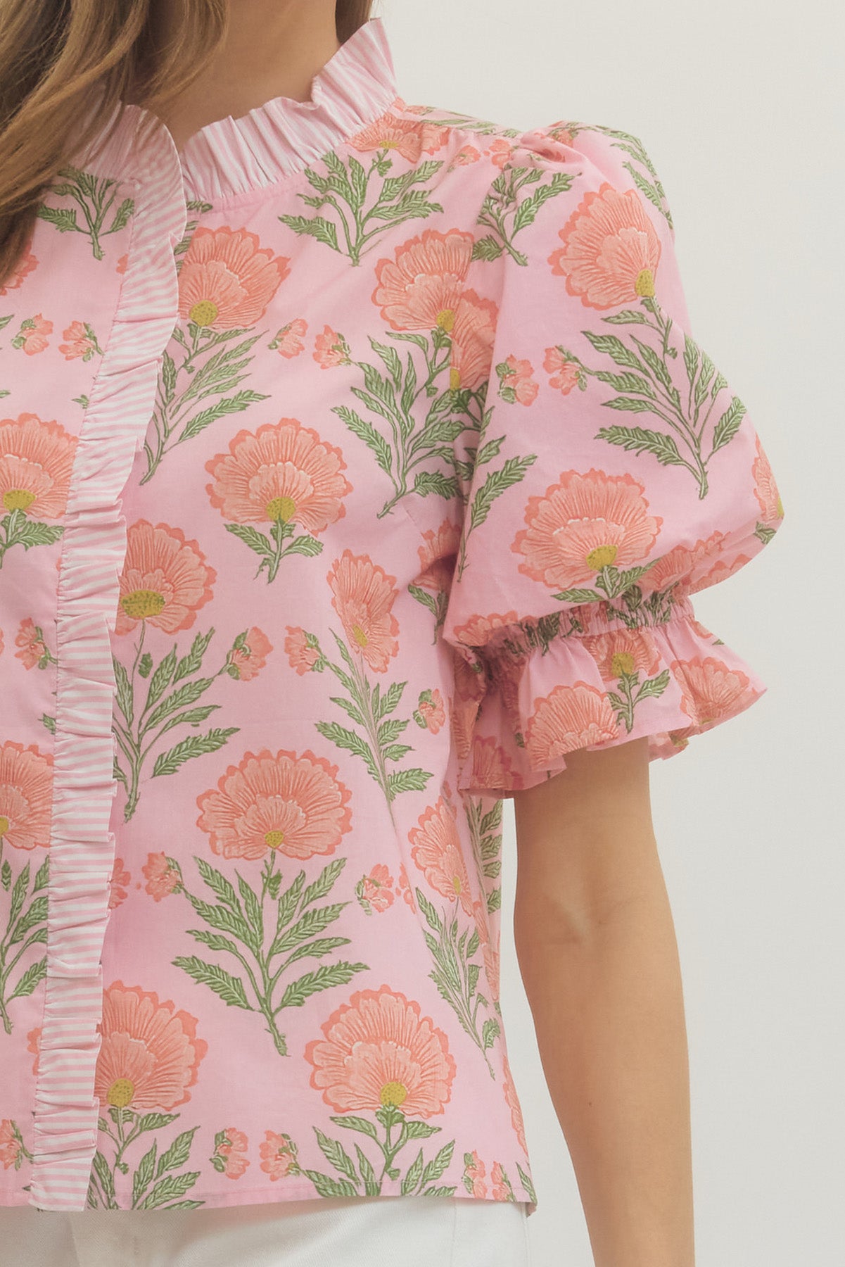 Blush Petal Ruffle Top