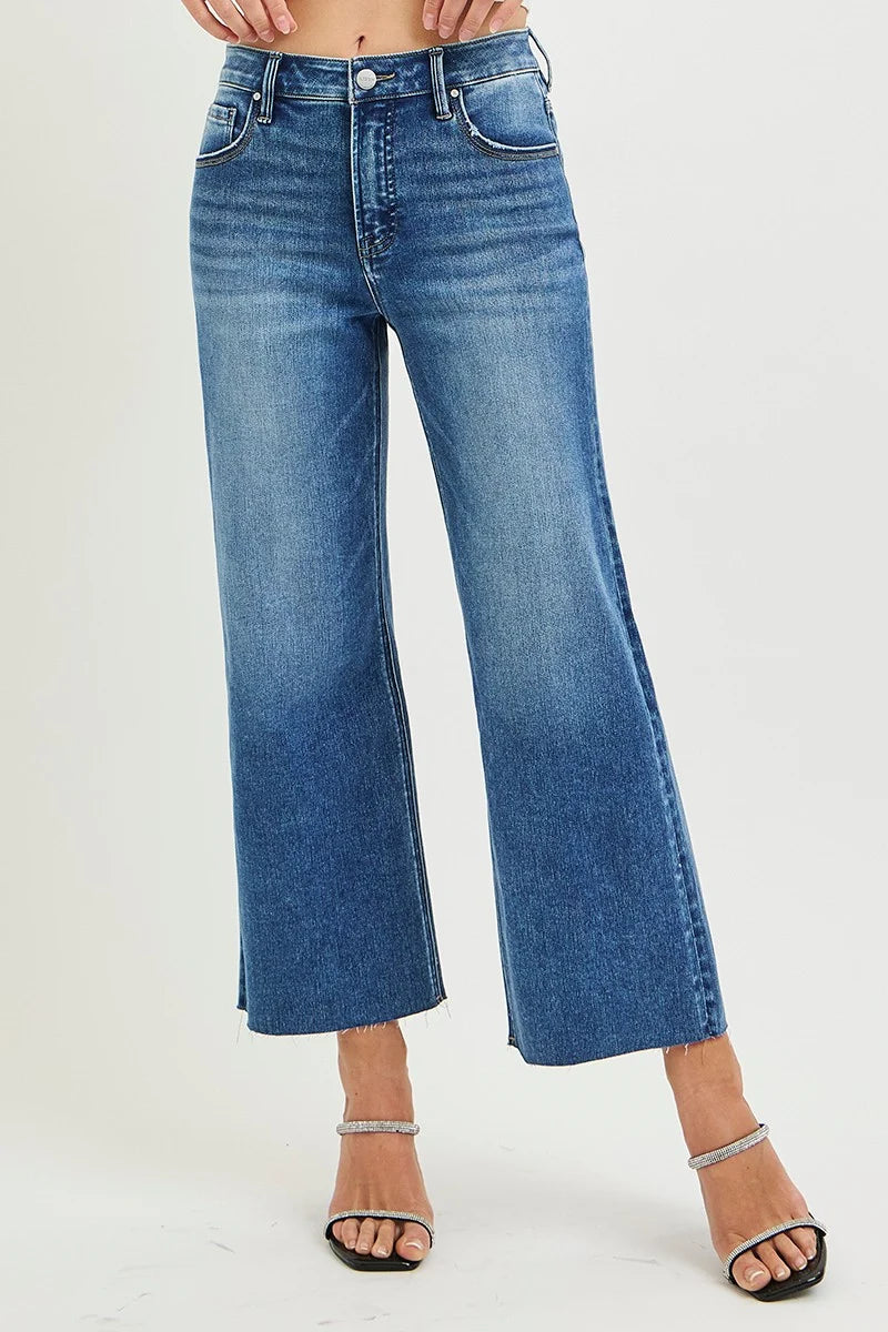 Risen Tristan High Rise Crop
Wide Jeans