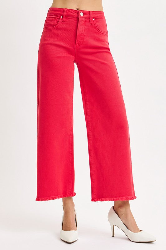 Risen - Scarlet Cropped Wide Jeans