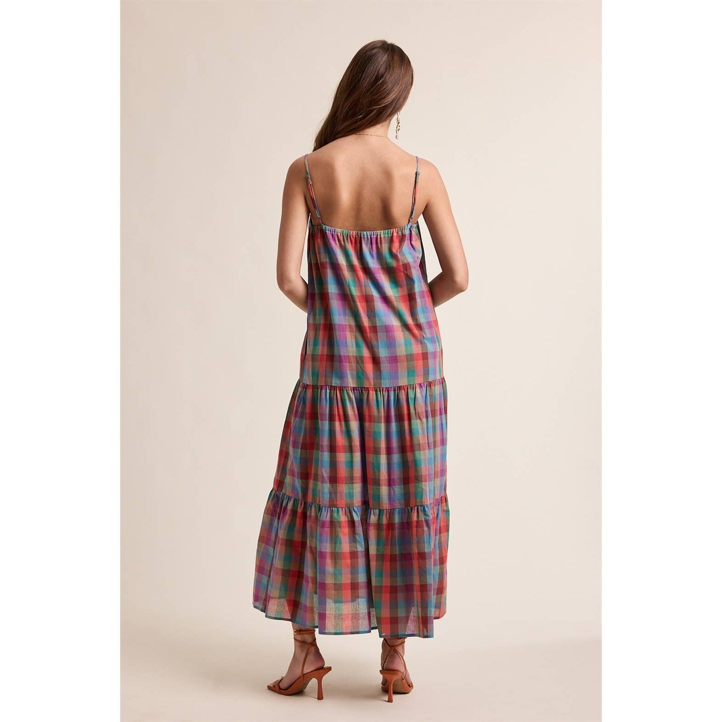 Madrid Plaid Maxi Dress