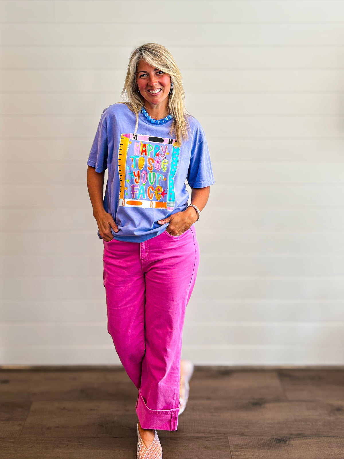 Happy To See Your Face Teacher Shirt
