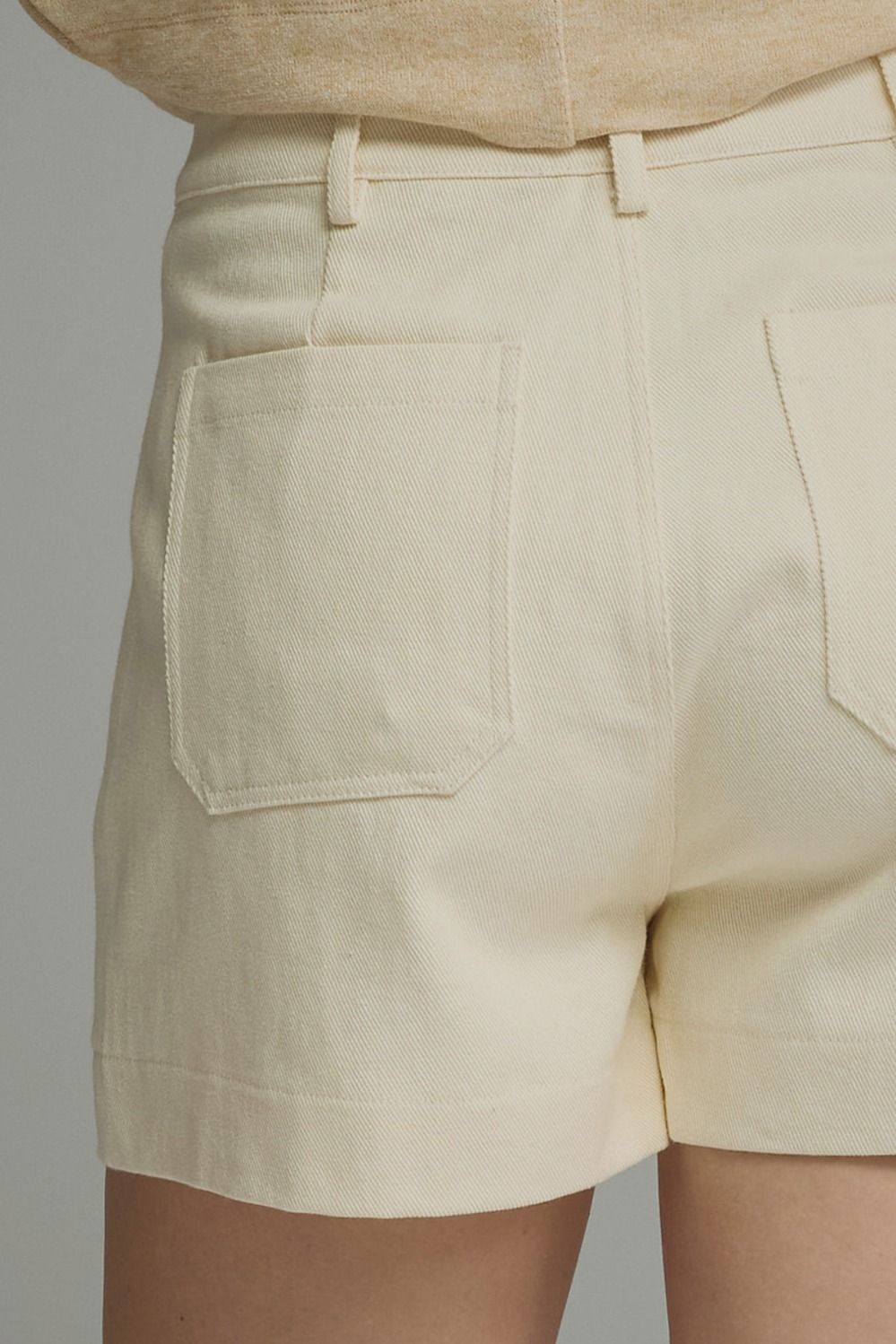 High Society Cream Shorts