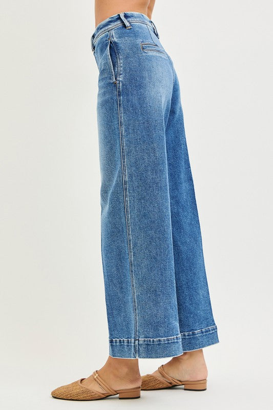 Risen - SLOUCHY ANKLE WIDE JEANS