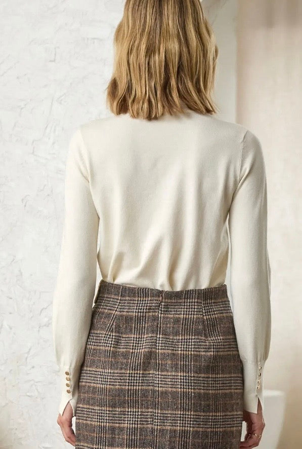 Machine Washable Ribbed
Turtleneck Sweater - Ivory