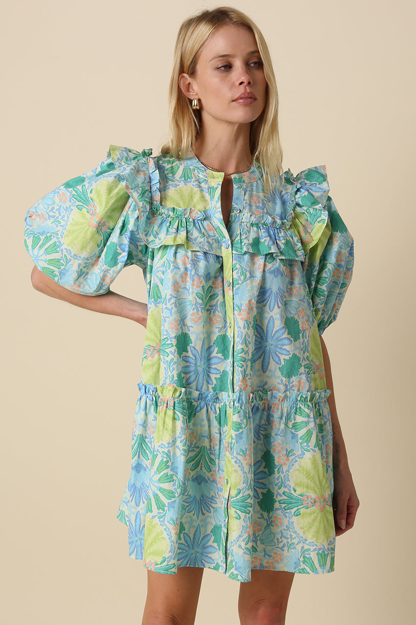 Coastal Garden Mini Dress