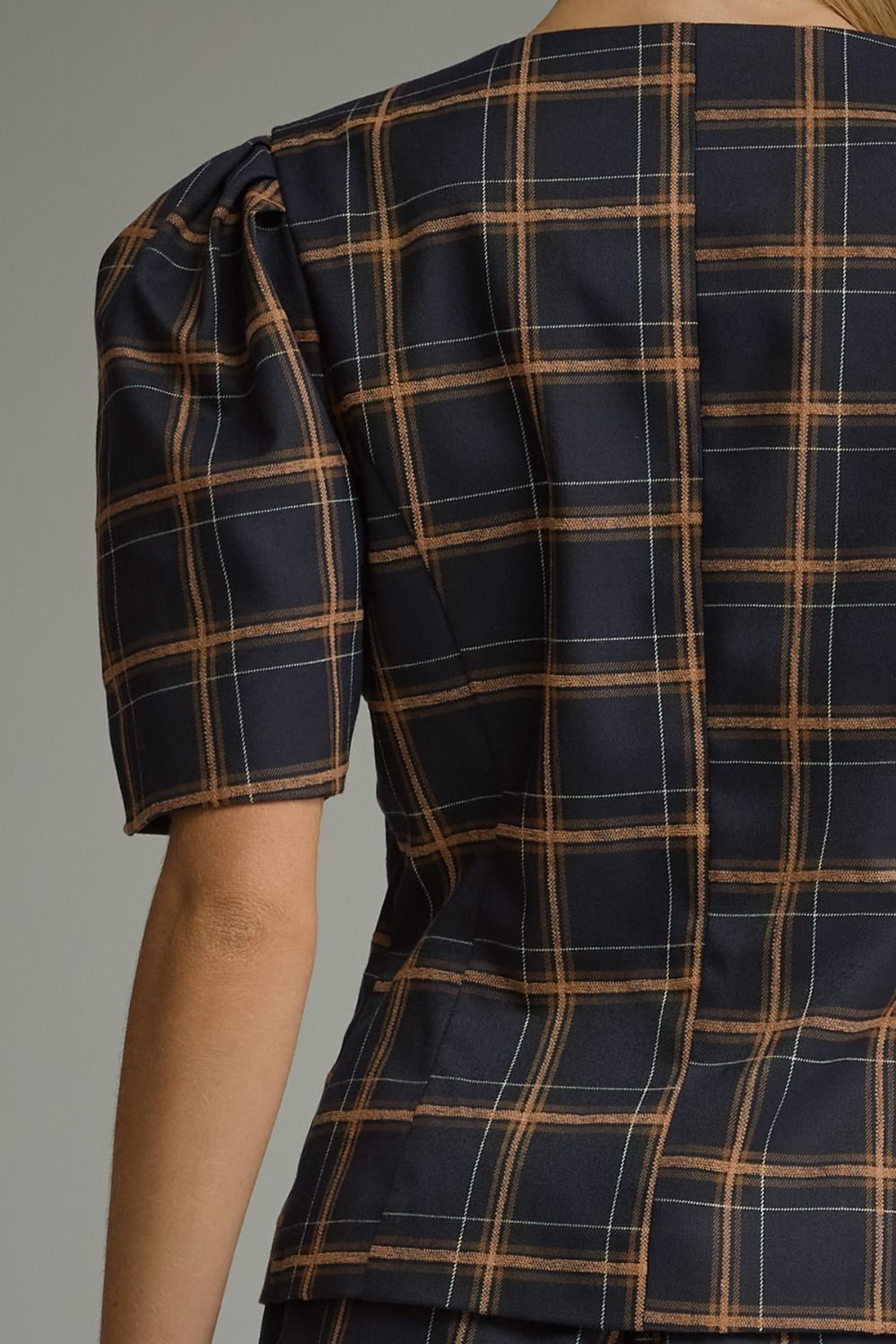 Mad About Plaid Puff Sleeve Top