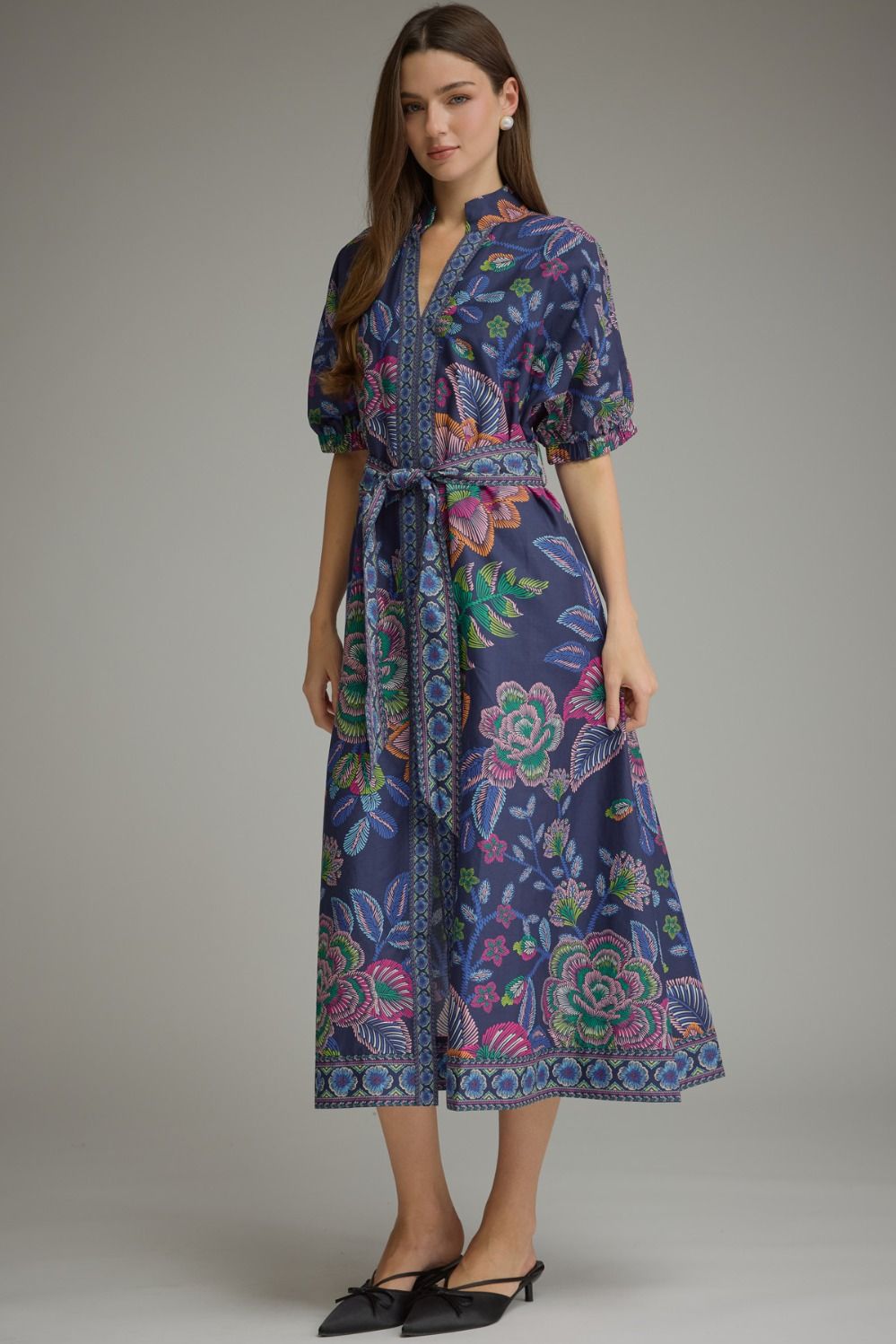 Autumn at Midnight Midi Dress