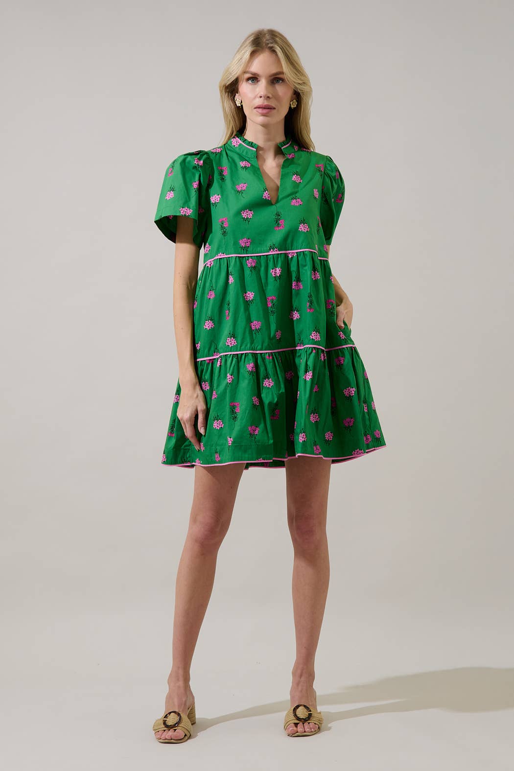 Candace Tiered Mini Dress