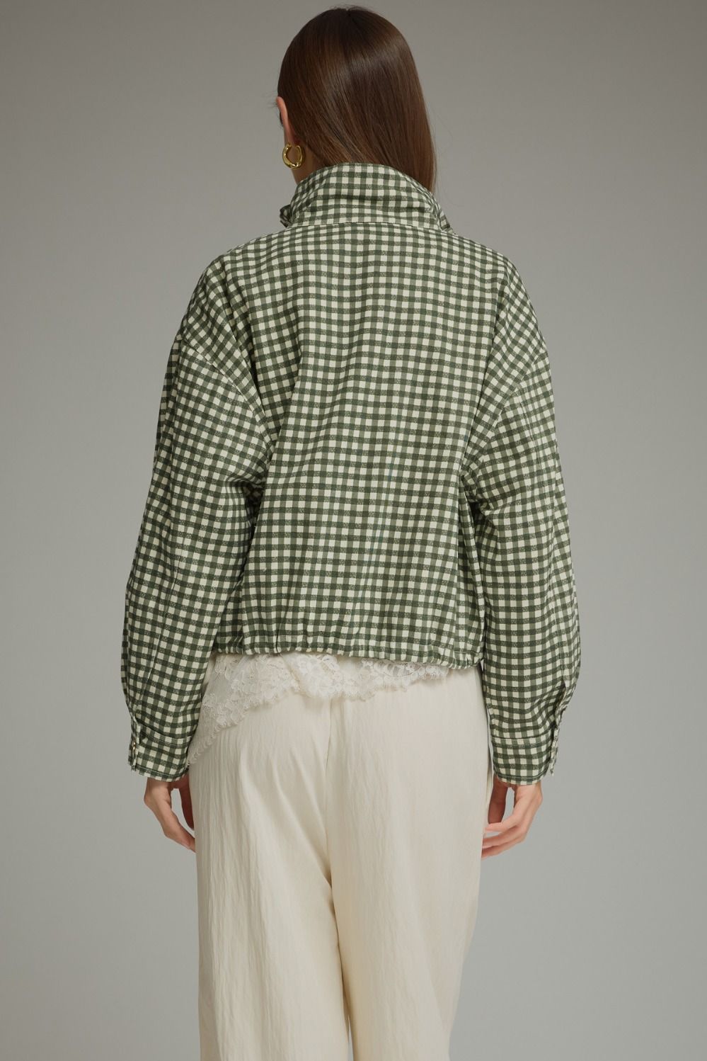 Hunter Green Gingham Jacket