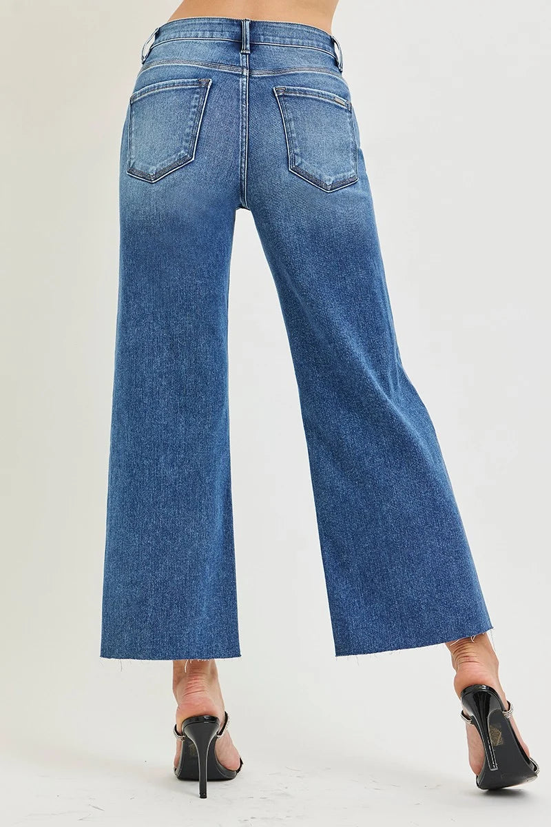 Risen Tristan High Rise Crop
Wide Jeans