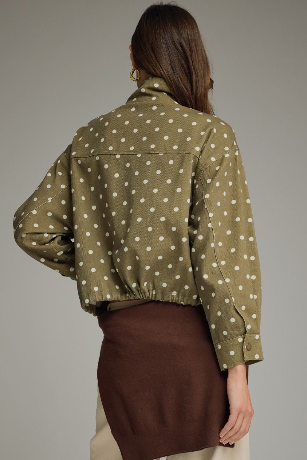 Olive Polka Dot Jacket