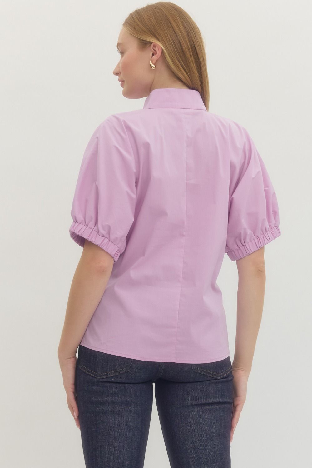 Give It a Moment - V Neck Lavender