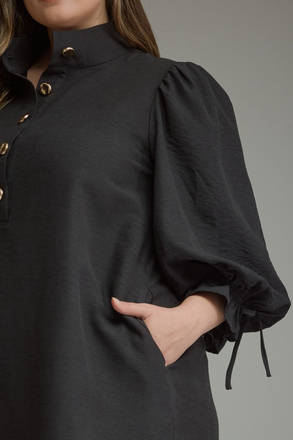 Pocket Full of Charm Balloon Sleeve Mini Dress