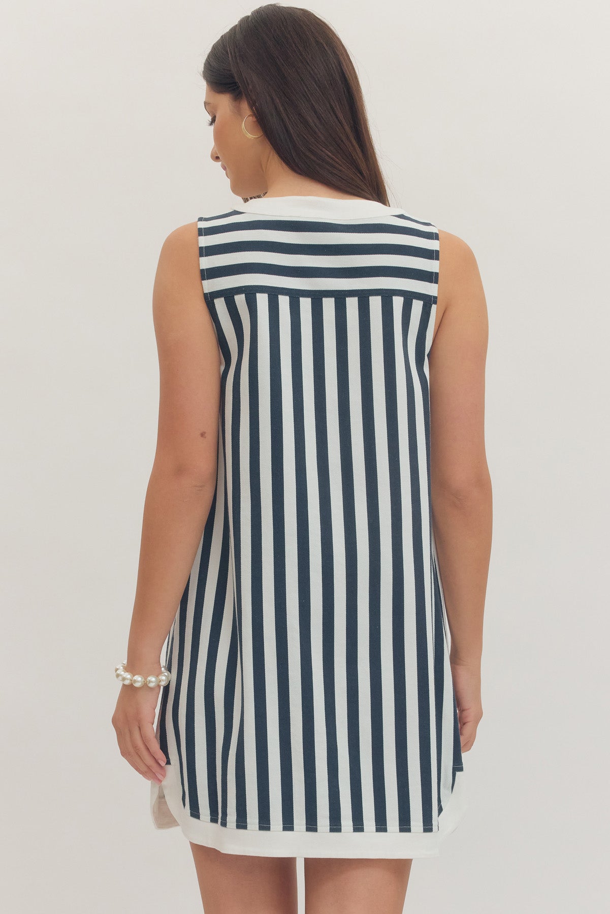 Seaside Charm Navy Dress