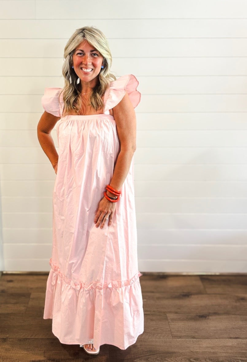 Blushing Belle Midi Dress