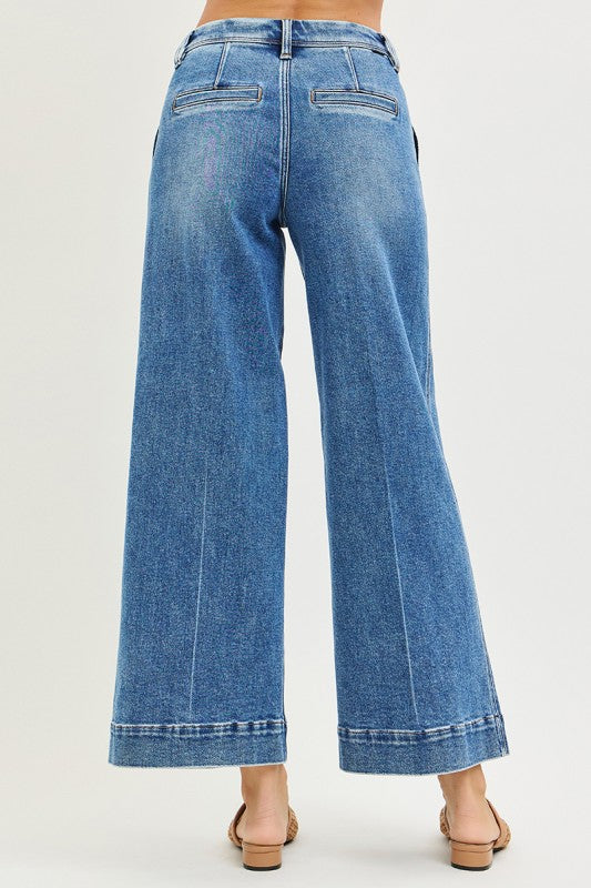 Risen - SLOUCHY ANKLE WIDE JEANS