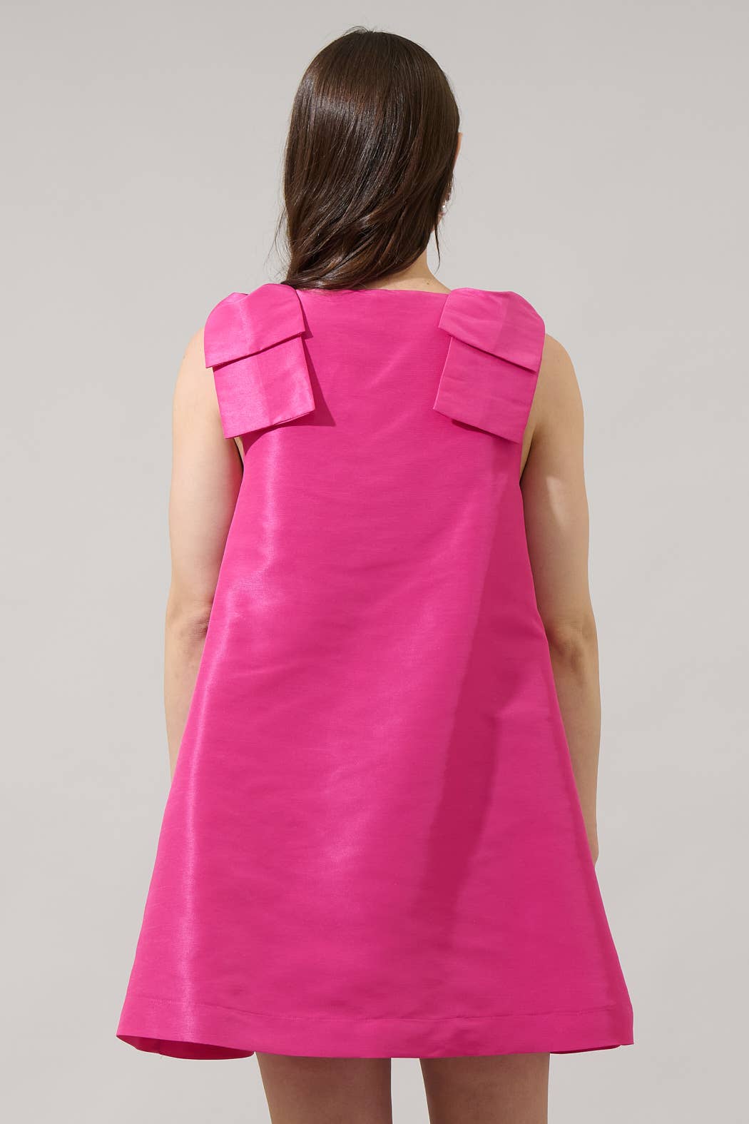 Alani Bow Trapeze Mini Dress