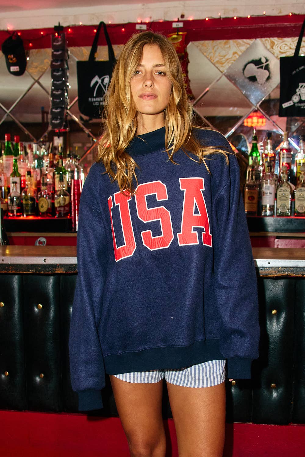 America Reversible MockNeck Sweatshirt