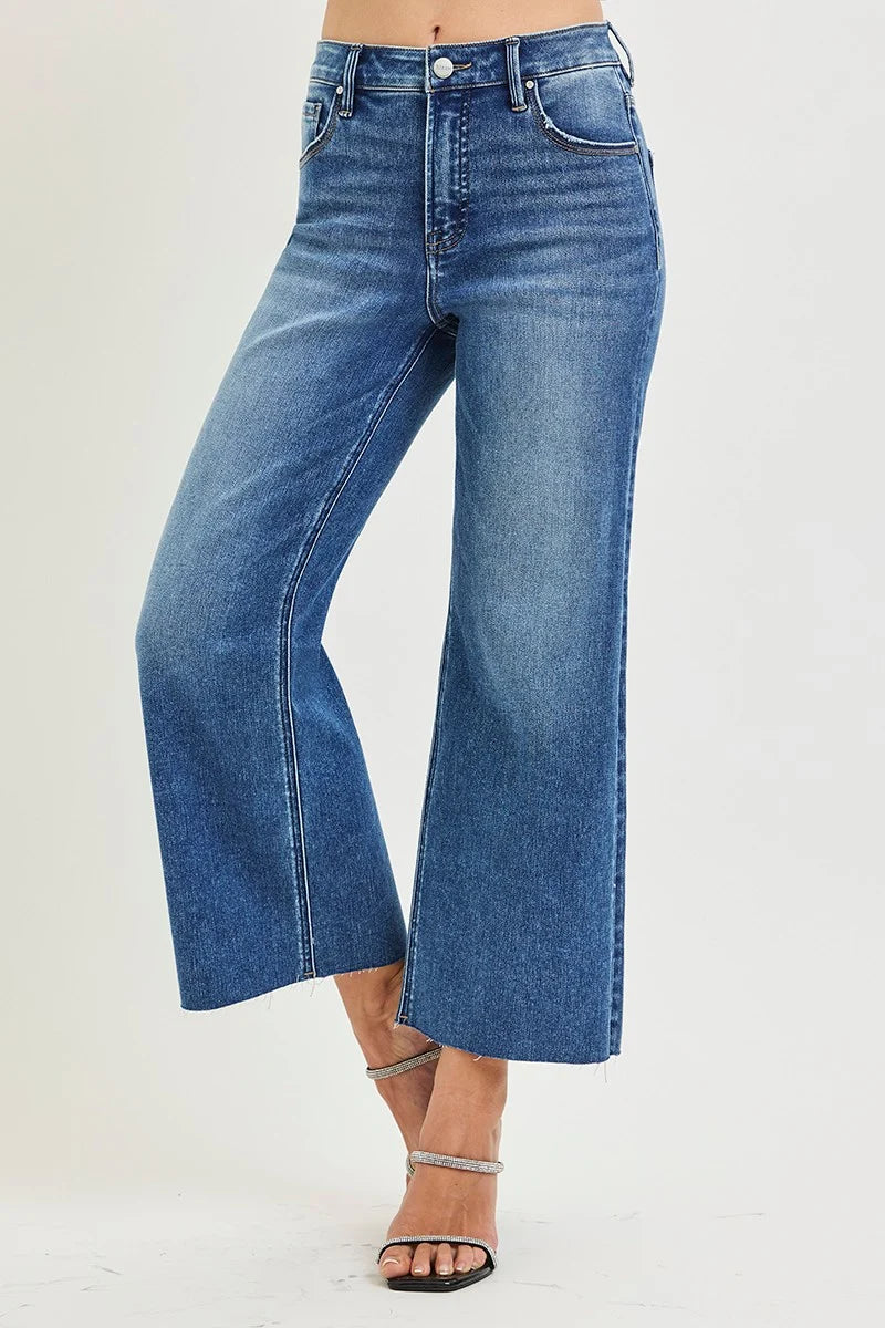Risen Tristan High Rise Crop
Wide Jeans