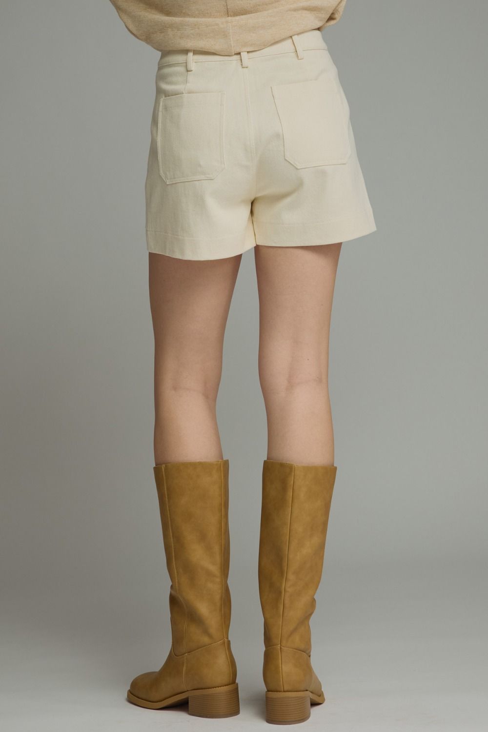 High Society Cream Shorts