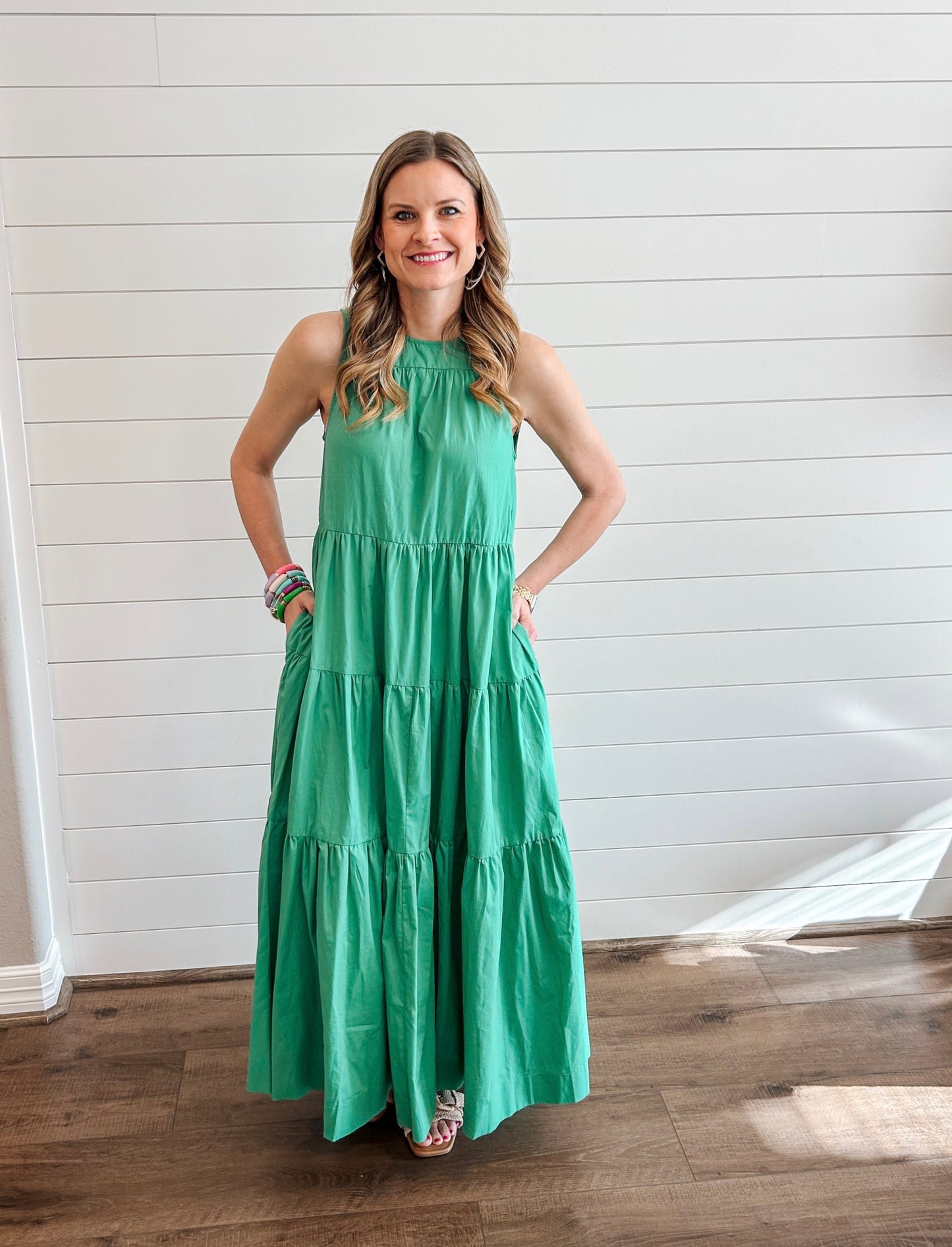 Green Garden Maxi Dress