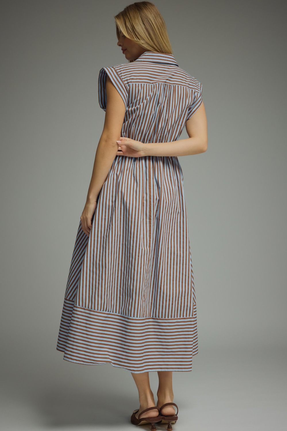 Julia Striped Midi Dress
