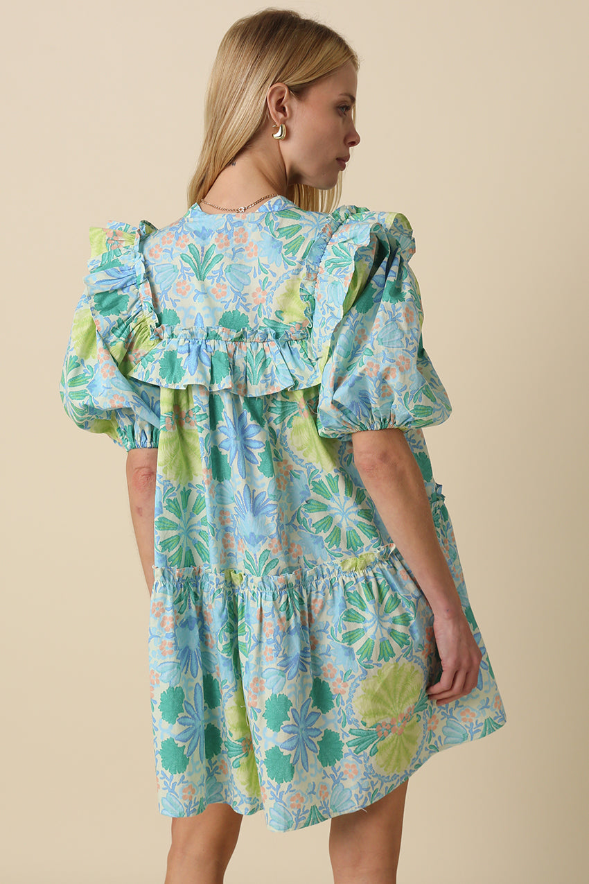 Coastal Garden Mini Dress