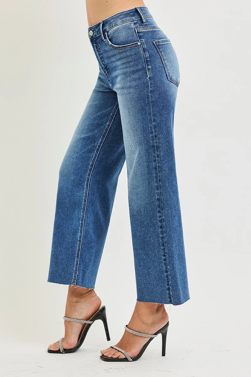 Risen Tristan High Rise Crop
Wide Jeans