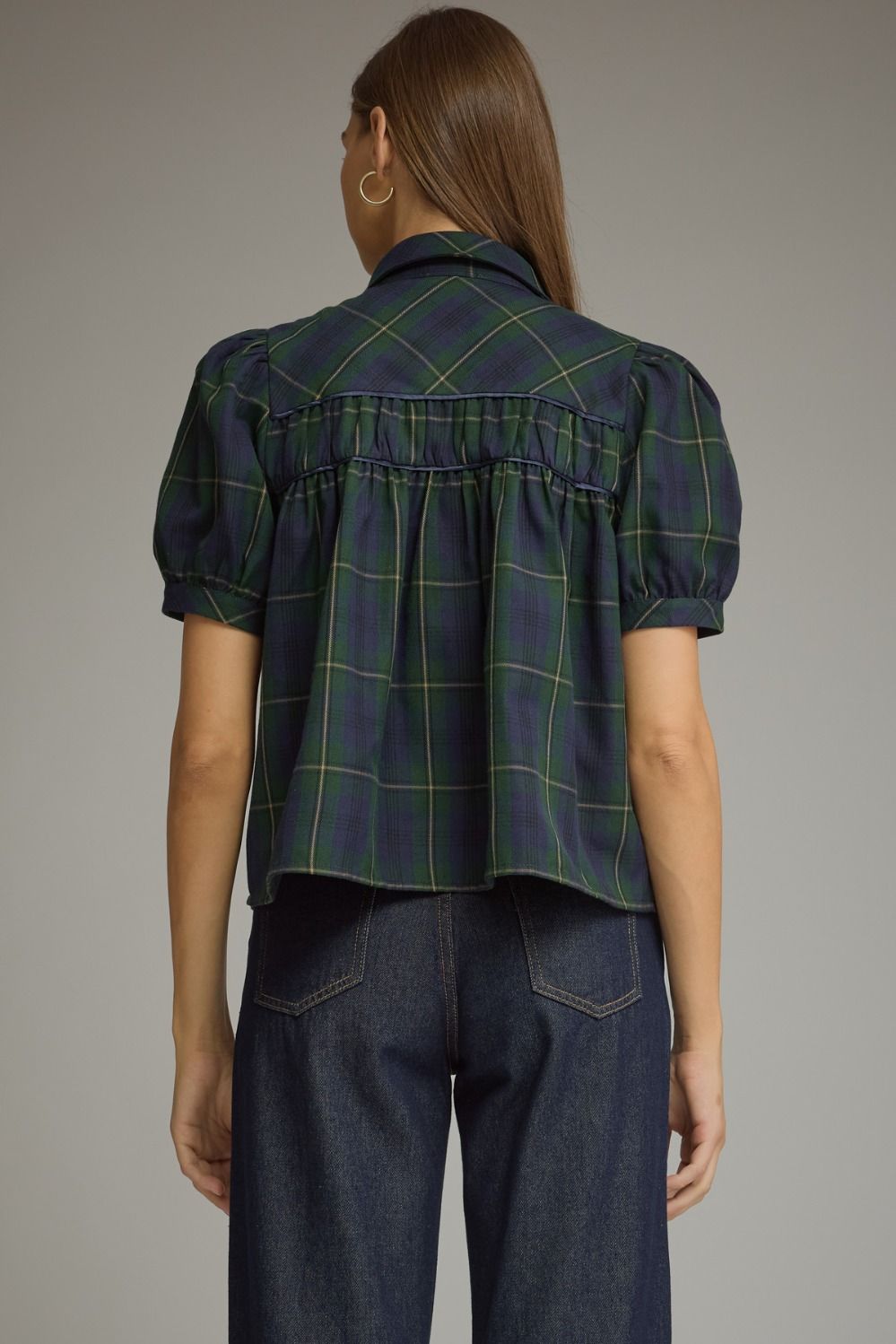 Southern Belle Plaid Top