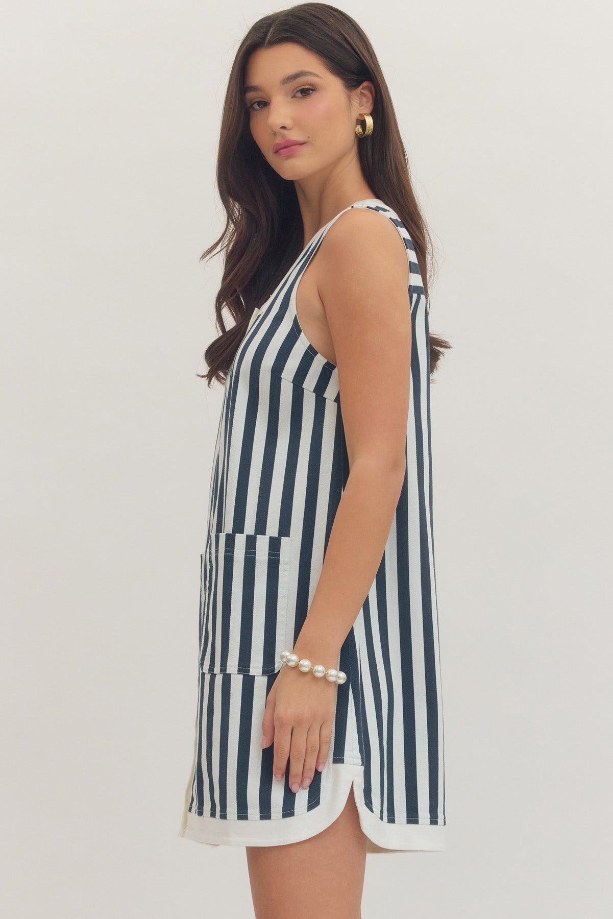Seaside Charm Navy Dress
