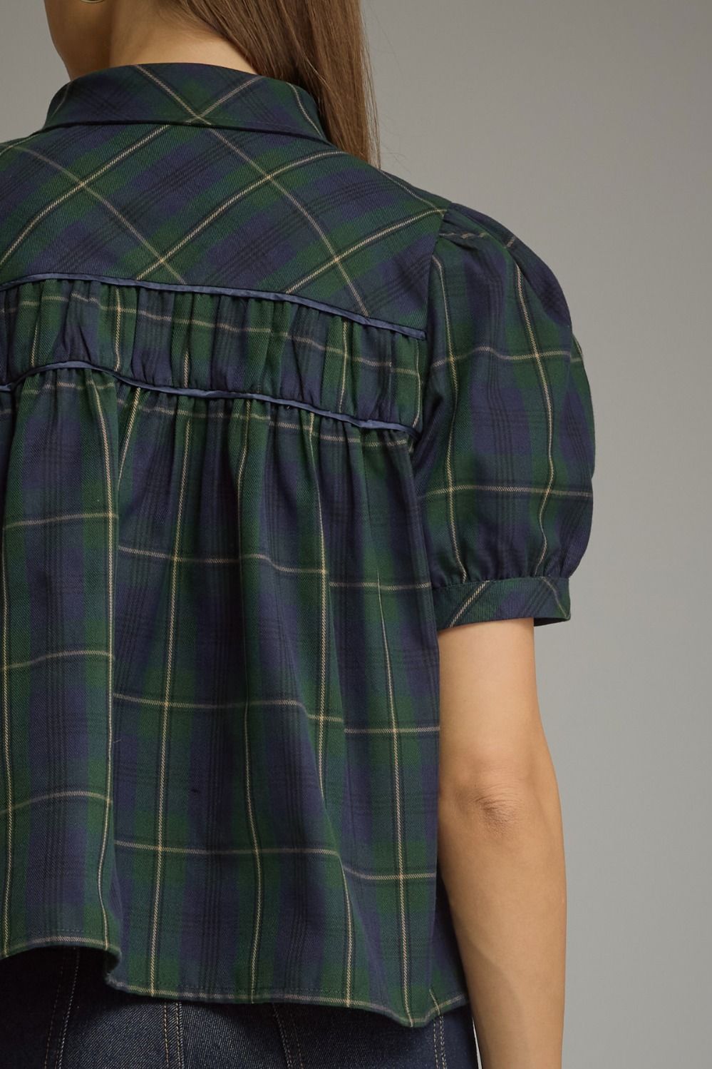 Southern Belle Plaid Top